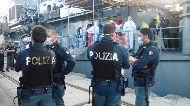 polizia sbarchi